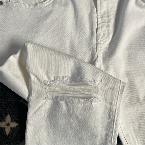 EUC White Mens 7 For all Mankind jeans size 33 - Picture 3 of 5